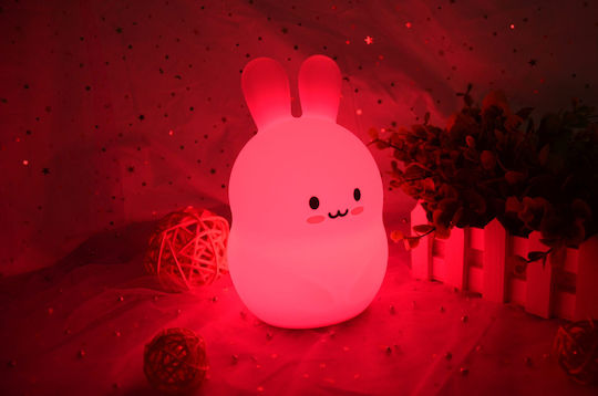 FreeOn Lămpi De Veghe Pentru Copii Led Bear Usb Alb Cu Iluminare Rgb