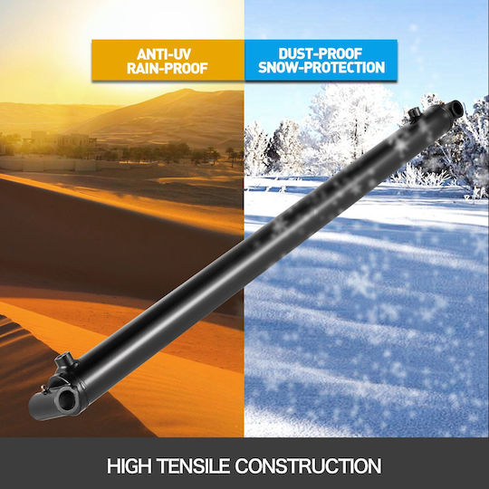 Vevor Hydraulic Cylinder 2\" Bore 36\" Stroke Hydraulic Ram Cylinder 3000psi Hydraulic Cylinders Welded Double Acting Cross Tube Sae6 Port Hydraulic Lifting Cylinder 2 X 36