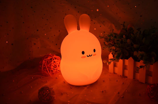 FreeOn Lămpi De Veghe Pentru Copii Led Bear Usb Alb Cu Iluminare Rgb