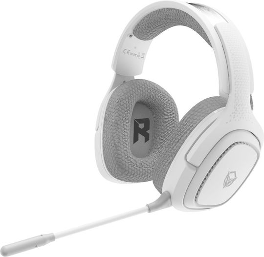Meetion BTH012 Ασύρματο Over Ear Gaming Headset με σύνδεση Bluetooth / USB Λευκό for PC / PS4 / PS5