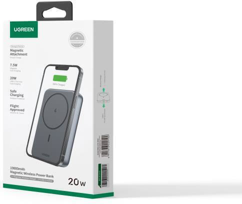 Ugreen PB561 MagSafe Power Bank 10000mAh 20W με Θύρα USB-C Μαύρο