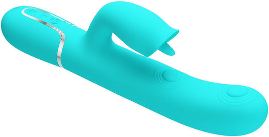 Pretty Love Rabbit Vibrator Licking Aqua Green Κωδικός Προϊόντος D-238295