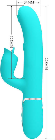 Pretty Love Rabbit Vibrator Licking Aqua Green Κωδικός Προϊόντος D-238295