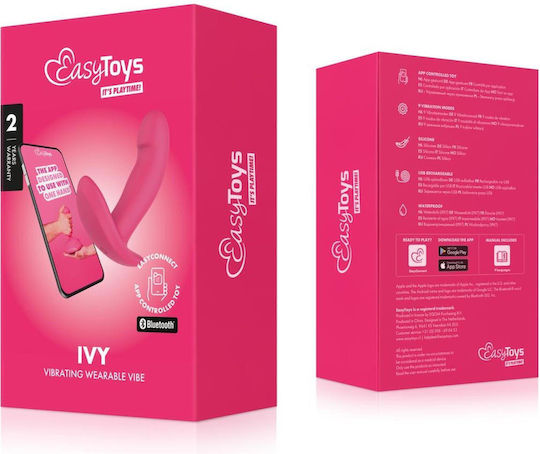 EasyConnect Vibrator pentru cupluri cu Telecomandă Roz
