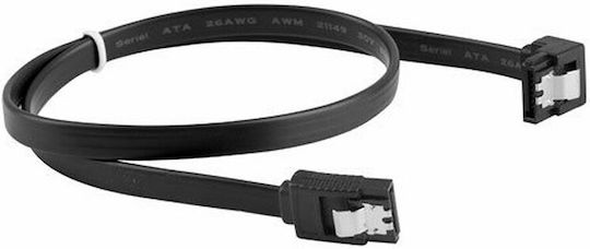 Lanberg 7-Pin SATA III to 7-Pin SATA III Cable 50cm Black (CA-SASA-13CU-0050-BK)