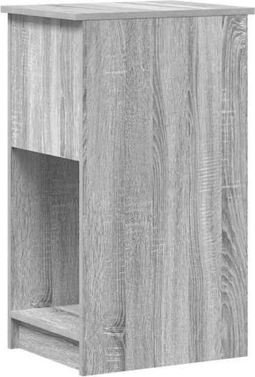 vidaXL Desk Mounted Computer Tower Stand Gray 858745