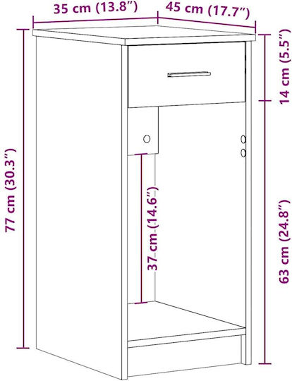 vidaXL Desk Mounted Computer Tower Stand Gray 858745