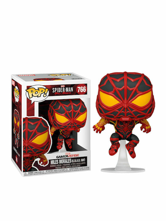 Funko Pop! Marvel: Miles Morales (S.T.R.I.K.E. Suit) Bobble-Head