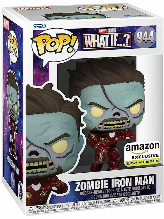 Funko Pop! Marvel: Zombie Iron Man Bobble-Head & Glows in the Dark Special Edition