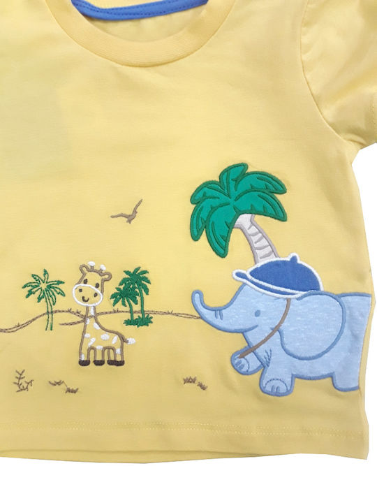 Domina Kids Clothing Sets with Shorts Yellow 3 Pieces