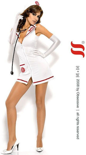Obsessive Emergency Dress with Stethoscope Sexy Στολή Νοσοκόμα