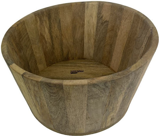Nakaro Wood Салатна купа Дърво Кафяв 40x40см 1бр