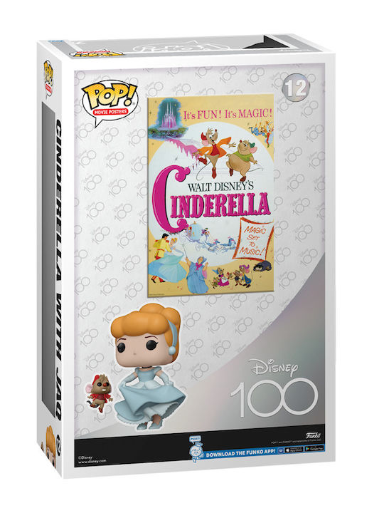 Funko Поп! Филмови плакати: Disney - Disney (100th Anniversary) - Cinderella with Jaq 12