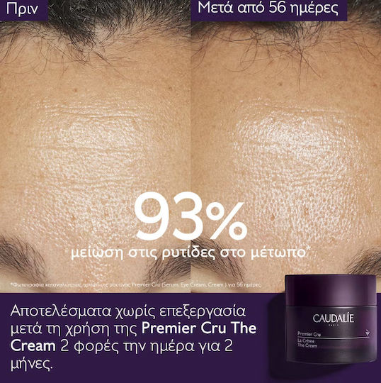 Caudalie Premier Cru Крем За Лице За Хидратация, Против Стареене И Стягане На Кожата С Хиалуронова Киселина 50ml