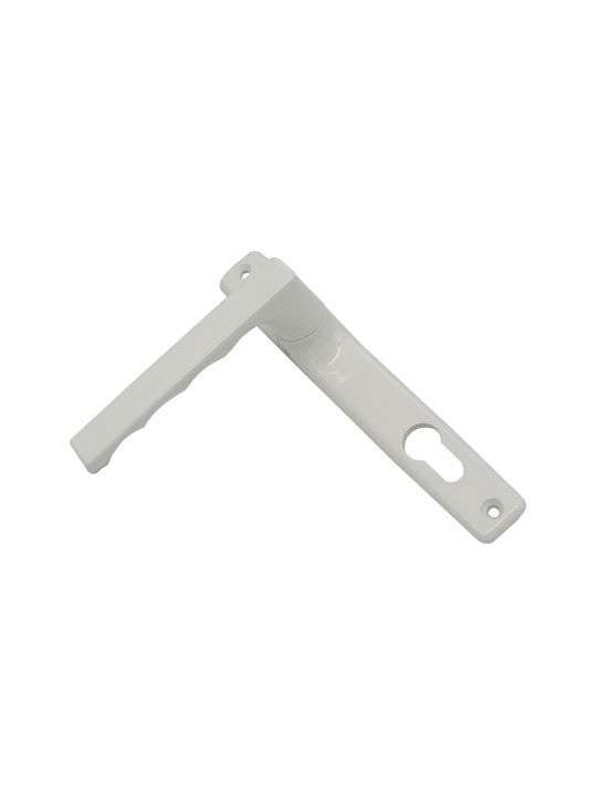 Domus Handgriff Fenstergriff Paar mit Platte Schwarz 10439