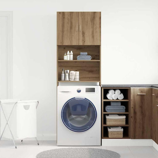 vidaXL Dulap Coloană Pentru Baie De Pardoseală Pentru Mobilier Pentru Baie MxBxÎ Stejar