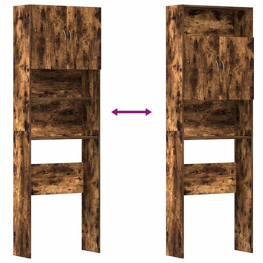 vidaXL Coloană pentru baie pentru pardoseală pentru Mobilier pentru baie M64xB24xÎnălțime 190cm Nuanță de lemn