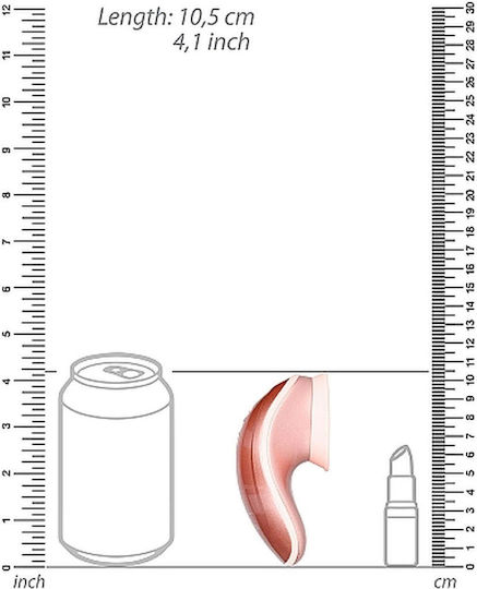 Shots Twitch Hands Free Suction & Vibration Toy Rose Gold