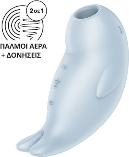 Satisfyer Seal You Soon Αναρροφητής Αιδοίου & Κλειτορίδας με Δόνηση Τιρκουάζ