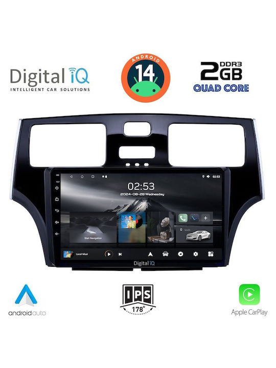 Digital IQ Car-Audiosystem für Lexus DE 2000-2006 (Bluetooth/USB/AUX/WiFi/GPS/Apple-Carplay/Android-Auto) mit Touchscreen 9"