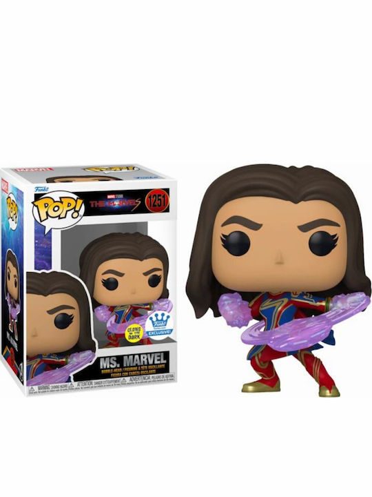 Funko Pop! Marvel: Ms. Marvel Bobble-Head & Glows in the Dark Special Edition