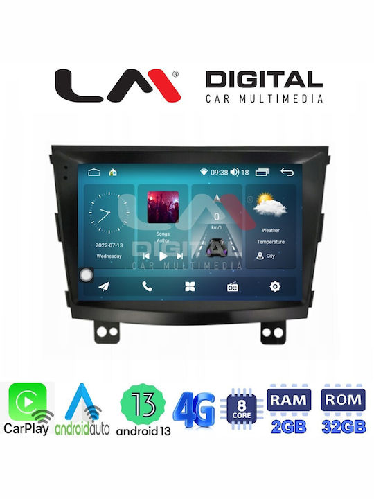 LM Digital Car Audio System for Ssangyong Tivoli Tivoli / XVL 2015 - 2019 (Bluetooth/USB/AUX/WiFi/GPS/Apple-Carplay/Android-Auto) with Touch Screen 9"