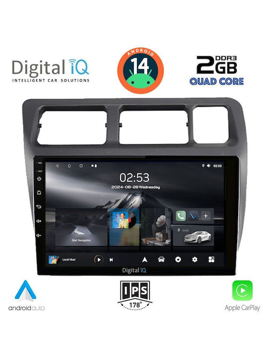 Digital IQ Sistem Audio Auto pentru Toyota Corolla 1992-1997 (Bluetooth/USB/AUX/WiFi/GPS/Apple-Carplay/Android-Auto) cu Ecran Tactil 9"