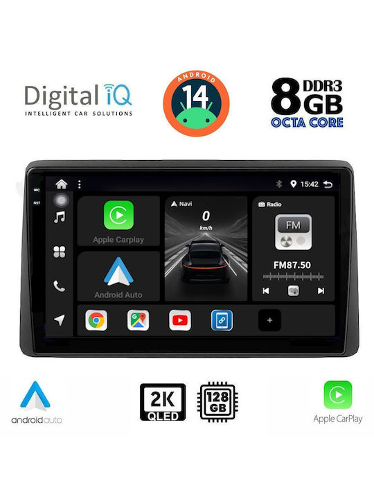 Digital IQ Car Audio System for Nissan Juke 2021 (Bluetooth/USB/AUX/WiFi/GPS/Apple-Carplay/Android-Auto) with Touch Screen 10"