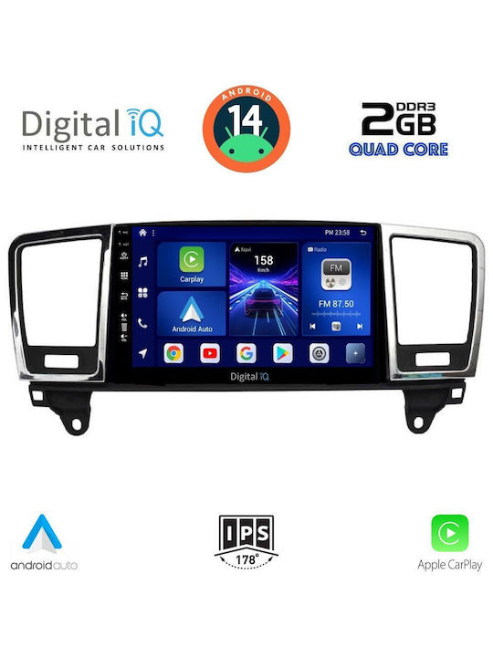 Digital IQ Car Audio System for Mercedes-Benz ML / GL Class 2011-2019 (Bluetooth/USB/AUX/WiFi/GPS/Apple-Carplay/Android-Auto) with Touch Screen 9"