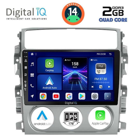 Digital IQ Auto-Audiosystem für Suzuki Liana 2001-2007 (Bluetooth/USB/AUX/WiFi/GPS/Apple-Carplay/Android-Auto) mit Touchscreen 9"