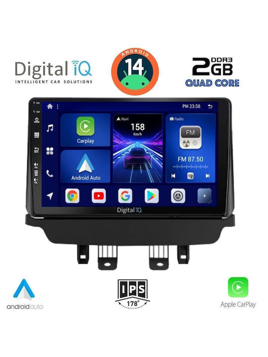 Digital IQ Car Audio System for Mazda 2 2014 (Bluetooth/USB/AUX/WiFi/GPS/Apple-Carplay/Android-Auto) with Touch Screen 9"