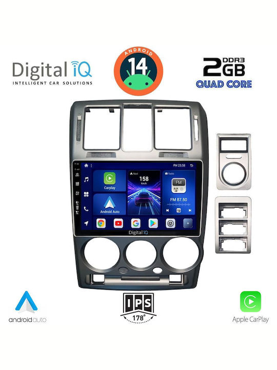 Digital IQ Car Audio System for Hyundai Getz 2002-2011 (Bluetooth/USB/AUX/WiFi/GPS/Apple-Carplay/Android-Auto) with Touch Screen 9"