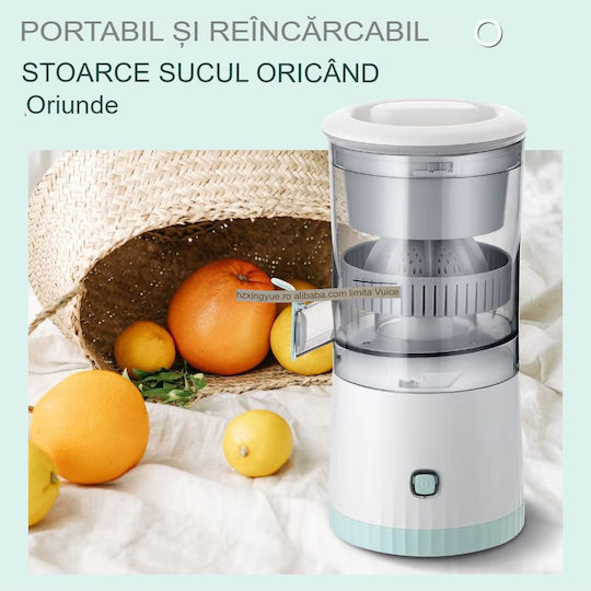 Portable Citrus Juicer Arvada Squeezepro Yw-yzj 80w 18,000 Rpm Portable 2400 Mah Battery 7.4v Capacity 500ml White