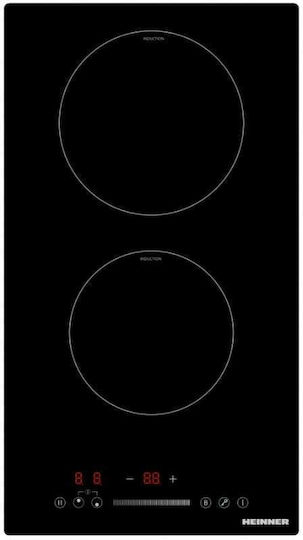 Heinner Domino Induction Cooktop Autonomous with Child Lock Function 28.8x52εκ.