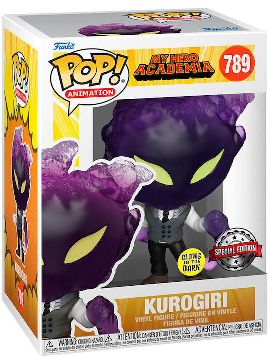 Funko Pop! Animație: My Hero Academia - Kurogiri 789 Strălucește în întuneric Ediție Specială
