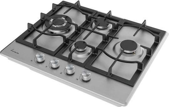 Fram Gaskochfeld Autonom 60x51εκ. Silber