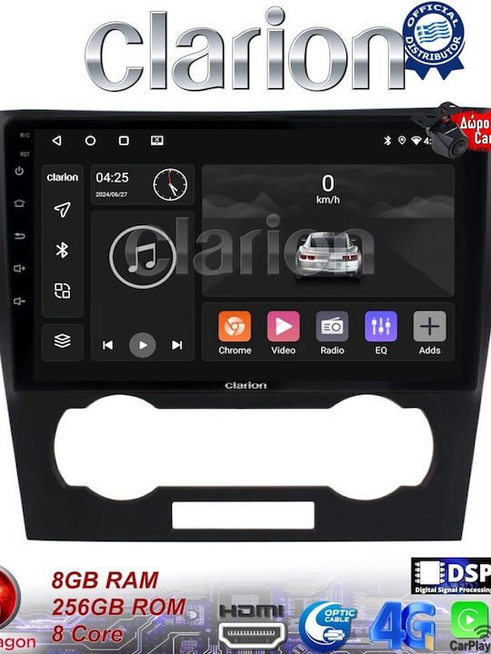 Clarion Auto-Audiosystem für Chevrolet Epica 2006 > 2012 (Bluetooth/USB/WiFi/GPS/Apple-Carplay/Android-Auto) mit Touchscreen 9"