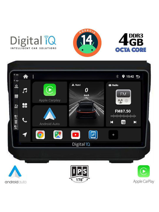 Digital IQ Автомобилна Аудио Система 2007-2014 (Блутут/USB/WiFi/GPS/Apple-Carplay/Android-Auto) с Тъчскрийн 10"