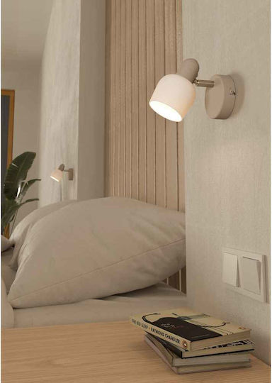 Eglo Single Spot with Socket E14 in Beige Color Eglo Single Spot with Socket E14 in Beige Color