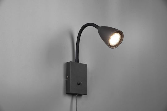 Trio Lighting Wanda Einzel Spot mit Fassung GU10 in Schwarz Farbe