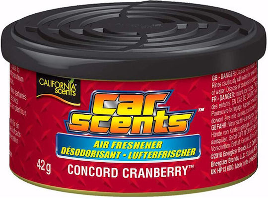 California Scents Air Freshener Can Console/Dashboard Car Scents Concord Cranberry 42gr
