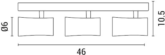 Eurolamp Single Spot with Socket GU10 in White Color