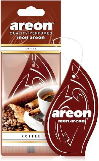 Areon Car Air Freshener Tab Pendand Mon Coffee