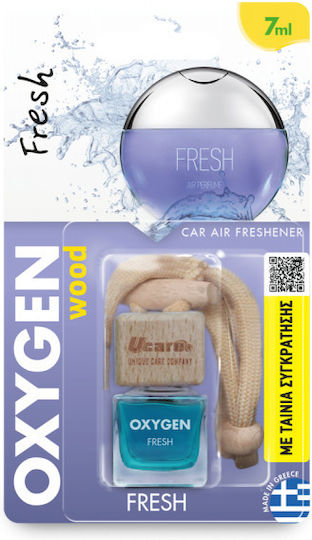 Ucare Car Air Freshener Pendand Liquid Oxygen Wood Fresh 7ml