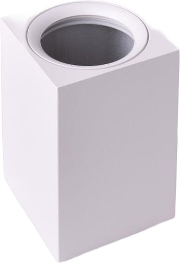 Eco Light Ohn-8b Einzel Spot mit Fassung GU10 in Weiß Farbe