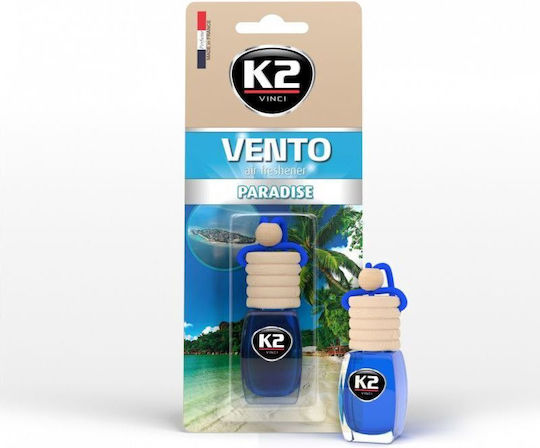 K2 Car Air Freshener Pendand Liquid Vento Paradise 8ml