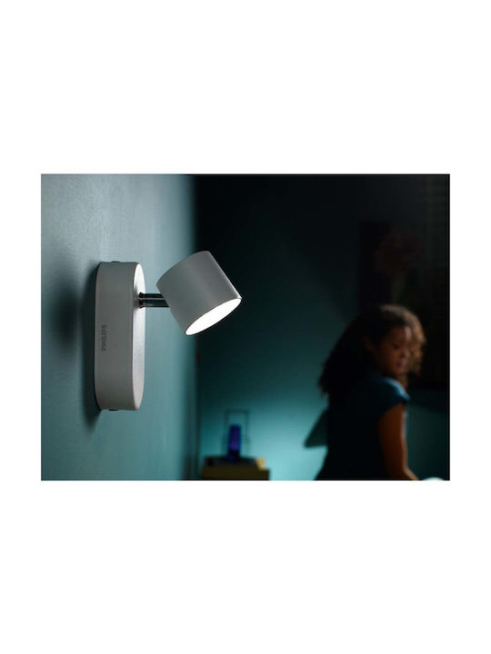 Philips Myliving Star Μονό LED Θερμό Λευκό Σποτ σε Λευκό Χρώμα