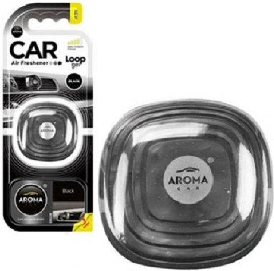 Aroma Car Αρωματικό Αεραγωγού Αυτοκινήτου Loop Gel Black 9gr