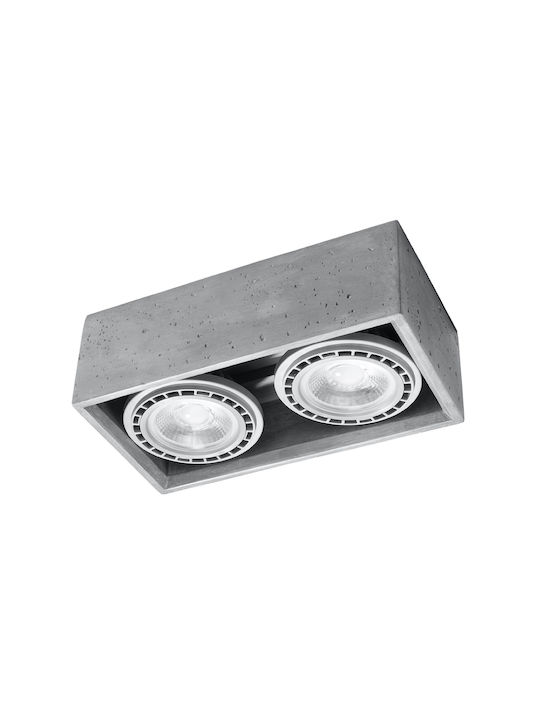 Sollux Quatro Double Spot with Socket GU10 in Gray Color