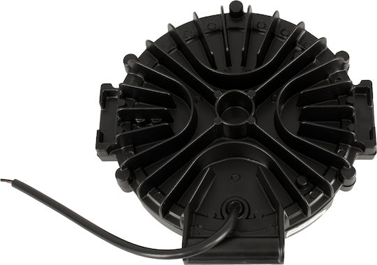 GloboStar Pro Series Rundς Wasserdicht Scheinwerfer Auto LED 10 - 30V 63W 17.5cm mit Rot Beleuchtung 1Stück